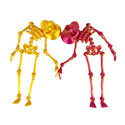 🦴 3D Printed Magnetic Skeleton Figurine – Vintage Desk Toy & Fridge Decor