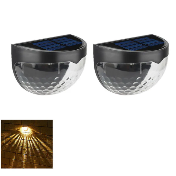 🔥☀️ Solar Step Lights – Waterproof Garden Glow in Warm, White & Color Modes