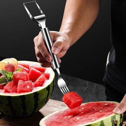 🍉✨ 2-in-1 Fruit Cutter & Fork – For Quick and Easy Fruit Serving! 🍓