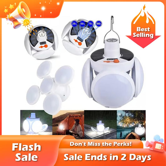 🏆Flash Sale⚡ 50K+ SOLD! Almost Gone-💥🔥2 in 1 Folding Solar Lamp