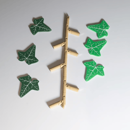 3D Printed Magnetic Ivy Faux Plant Fridge Magnet