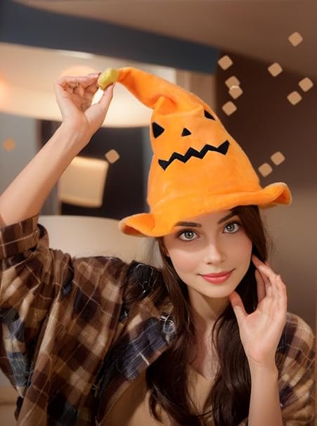 Halloween elektrisch leuchtender Kürbishut