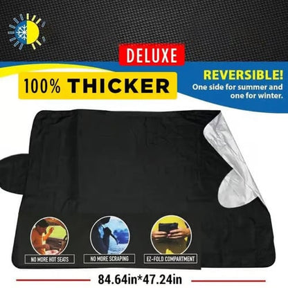 ❄️🚗 All-Season Car Windshield Snow & Sun Cover
