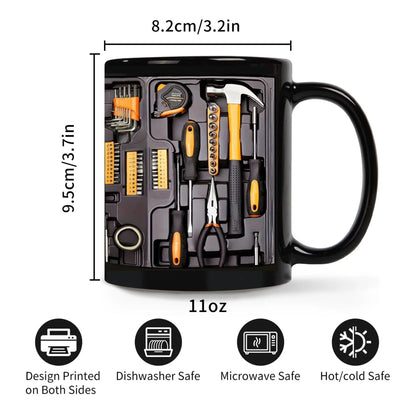 🎁2D Printing Process Mechanic Toolbox Mug