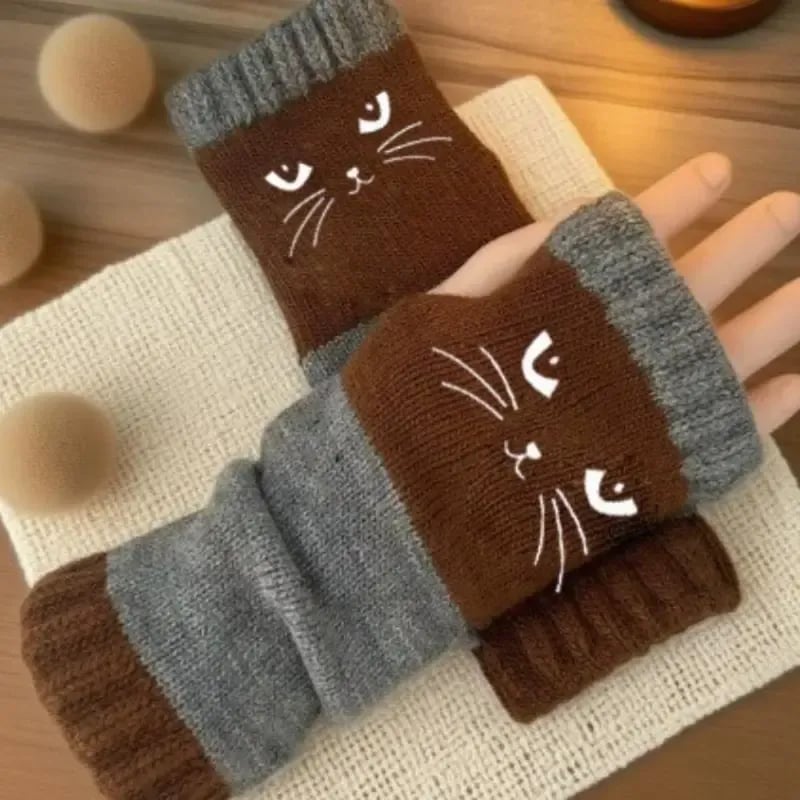 💥Buy 2 Get 1 Free — Cute Women’s Knitted Cat Gloves🐱