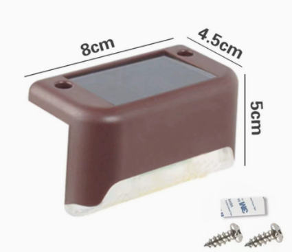 🔥☀️ Solar Step Lights – Waterproof Garden Glow in Warm, White & Color Modes
