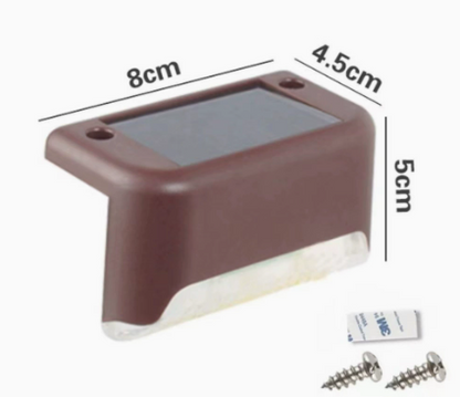 🔥☀️ Solar Step Lights – Waterproof Garden Glow in Warm, White & Color Modes