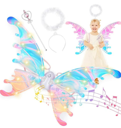 🧚‍♀️Sparkle LED Fairy Wings – Dreamy Gift for Birthdays & Holidays🎁