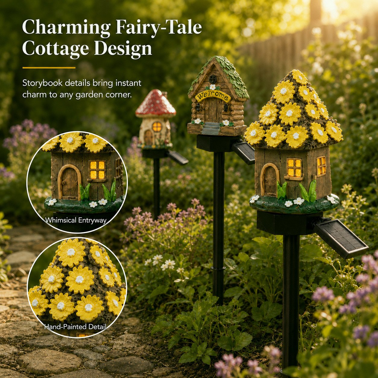 🍄🏡 Solar Mushroom Garden Light – Create a Cozy Fairy-Tale Glow Outdoors 🌙