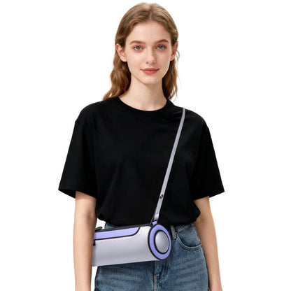 2D Cartoon Cylinder Pillow Bag with Adjustable Strap