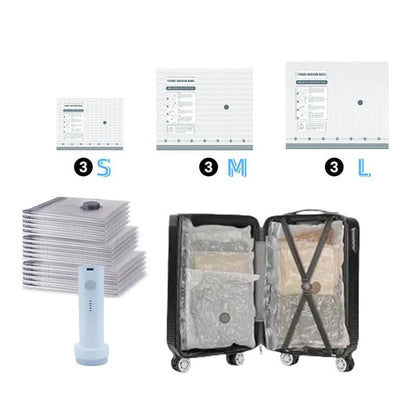 🧳 Vacuum Compression Bags — Save Up to 80% Space Instantly