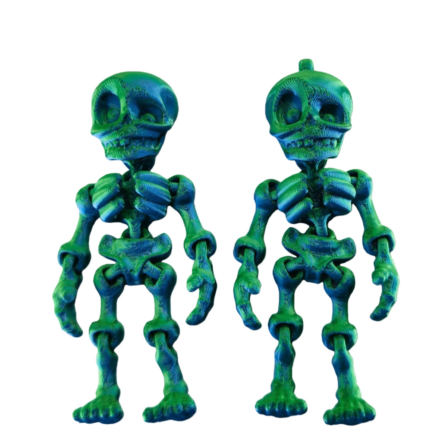 🦴 3D Printed Magnetic Skeleton Figurine – Vintage Desk Toy & Fridge Decor