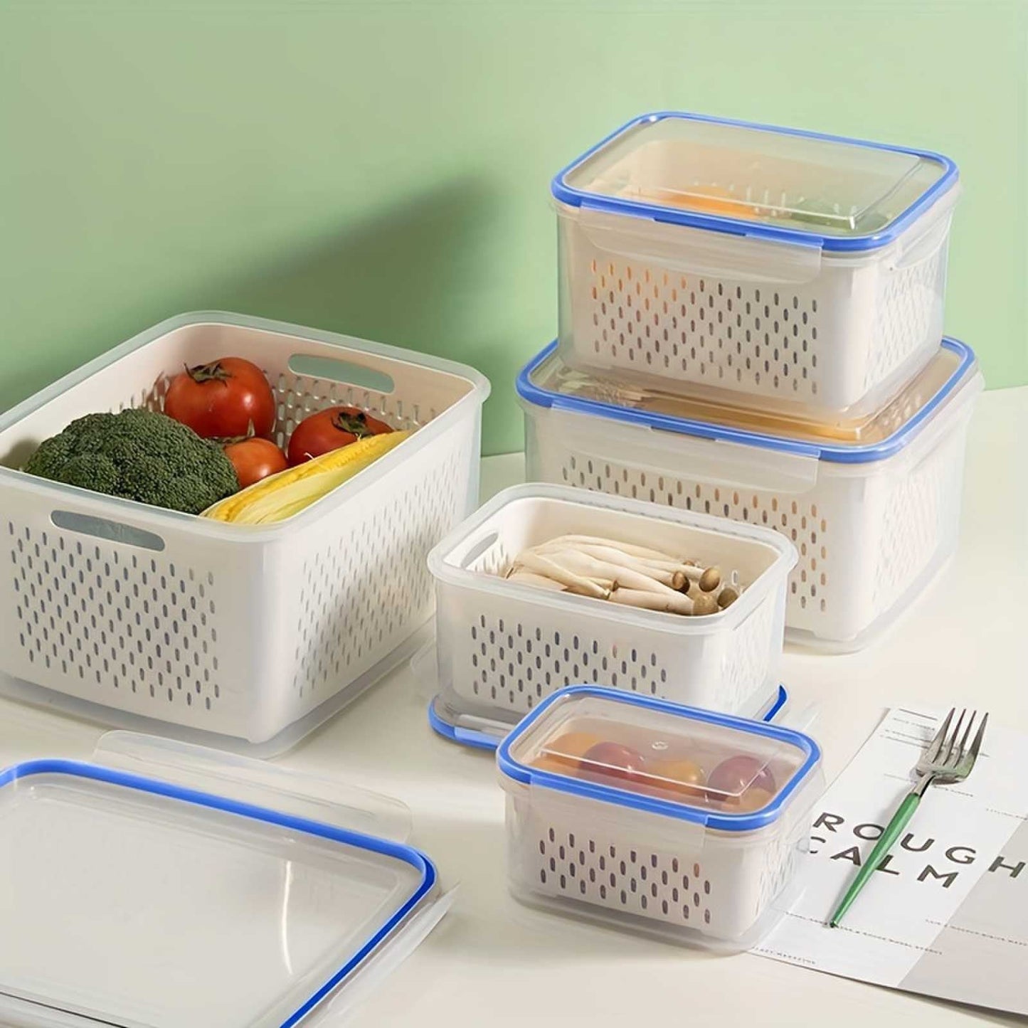 🧊Refrigerator Airtight Food Containers🥗 — Lock in Freshness, Safeguard Your Health🛡️