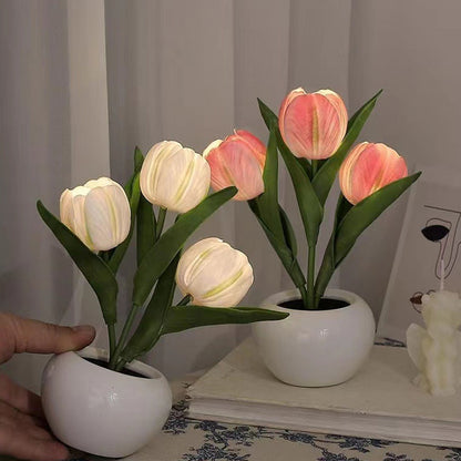 Tulip Lamp LED Simulation Tulip Night Light Decoration