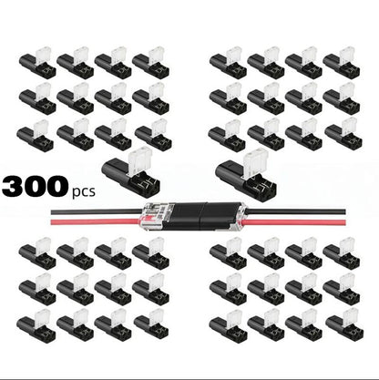 Flash Sale⚡20K+ SOLD!🔥Double-Wire Plug-in Connector Led Light Strip Connectors 2 Pin