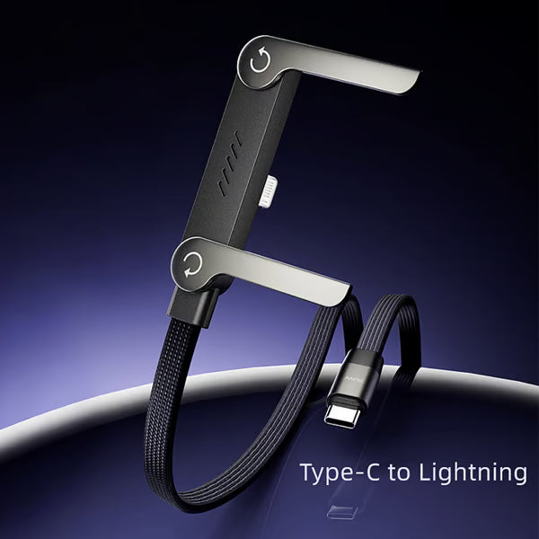 📲 2-in-1 Invisible Holder Charger Cable | MFi-Certified | 240W Fast Charging | Built-In Phone Stand