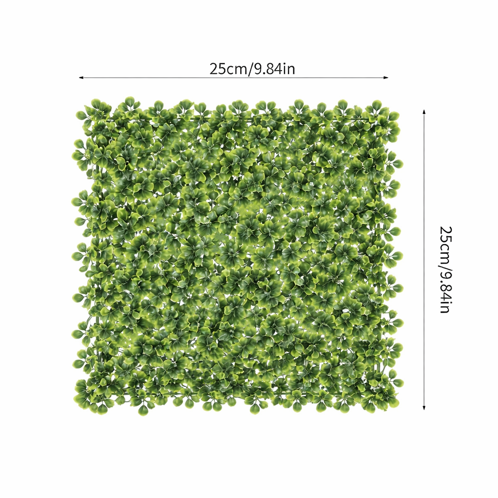 🌿 DIY 25"x25" Milan Grass Artificial Plant Wall Panel – Lush Green Decor ✨
