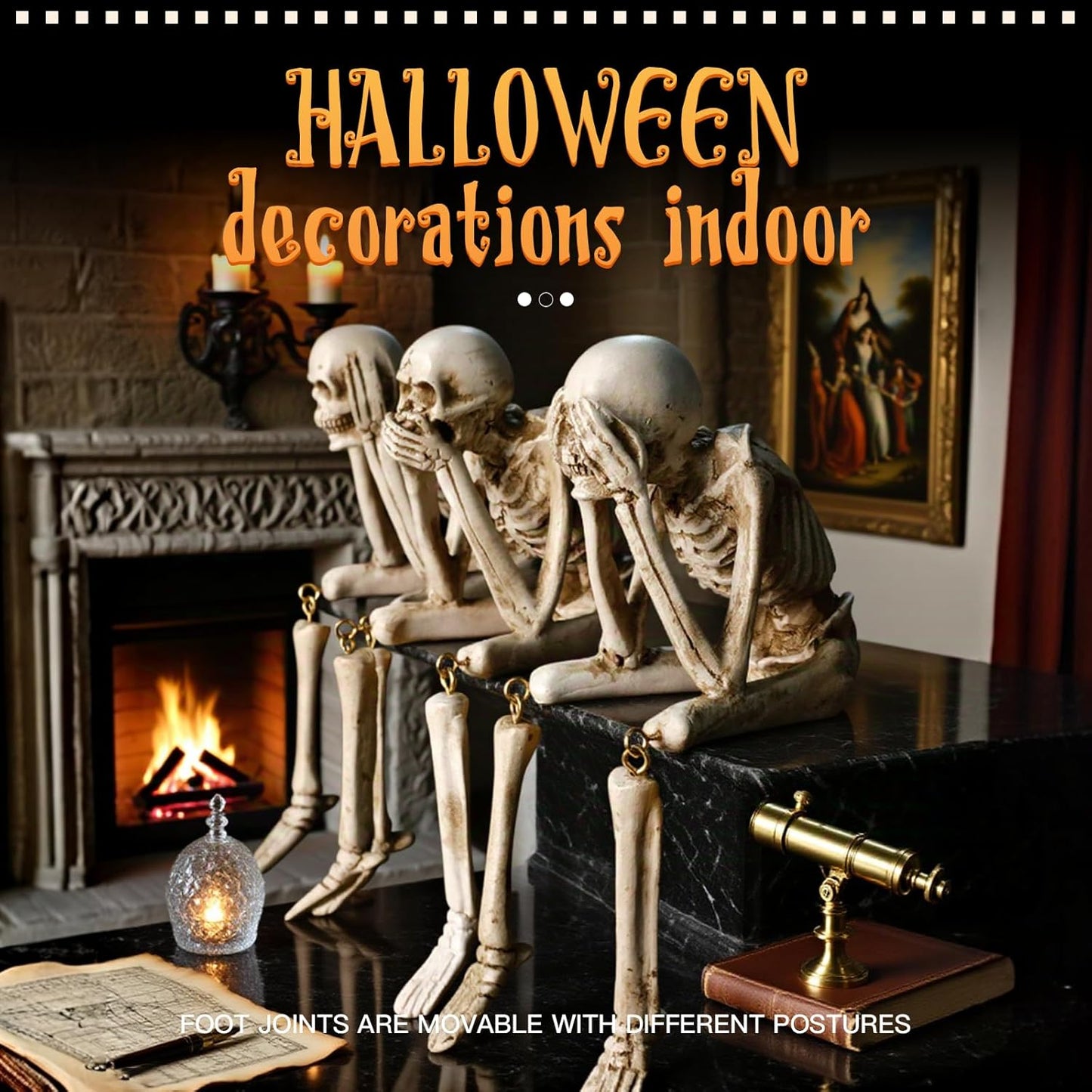 Last day 50% OFF- Halloween Decor (Set of 3 Skeleton)