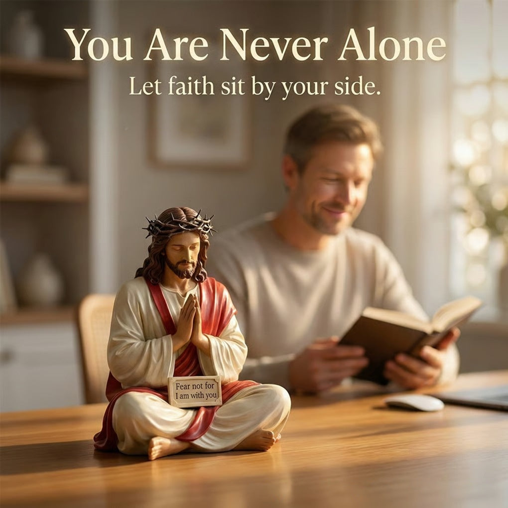 🔥LAST DAY 50% OFF - ✨Handcrafted Jesus Figurine ✝️Peaceful Desk Companions🙏