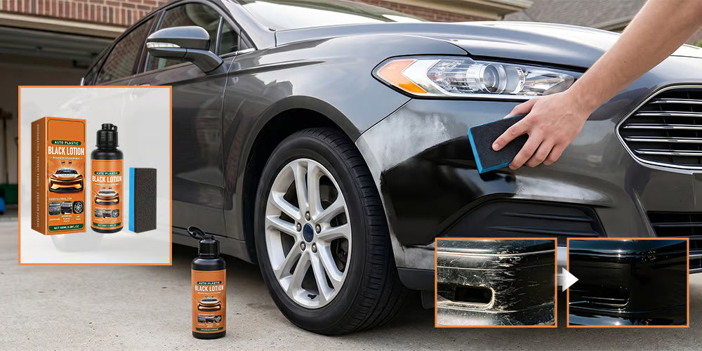 ⚡ 2026 New Upgrade! 🚗🧴Plastic Restorer for Cars – Interior Trim Cleaner, Stain Remover & Deep Black Shine Restoring Spray