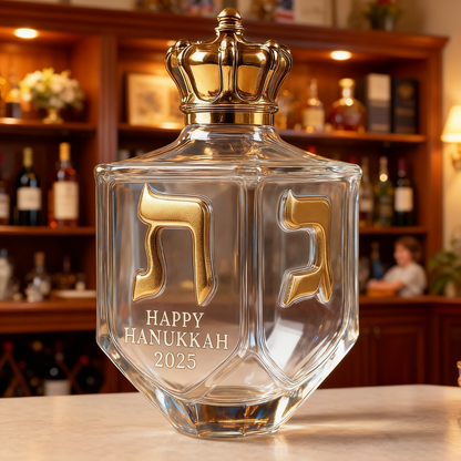 🕎 Hanukkah 2025 Dreidel Whiskey Bottle