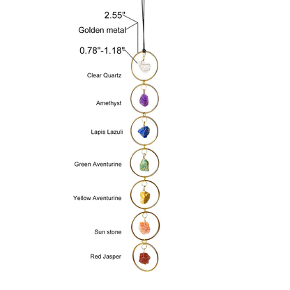 💎 Raw Crystal 7 Chakra Gemstone Wall Decor