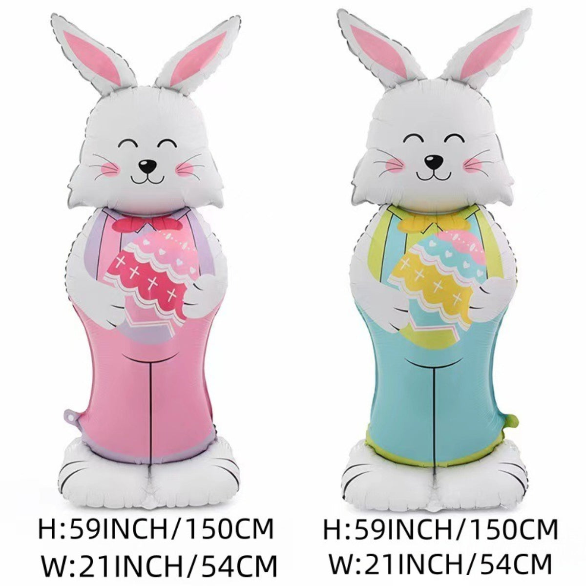 🎁Easter Early Bird Sale🐰Giant 3D Standing Bunny Balloon Self-Supporting Festive Cheer