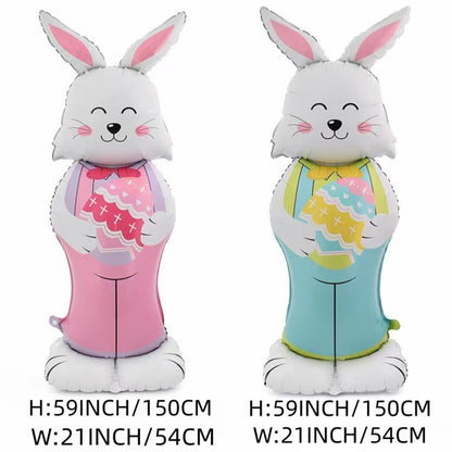 🎁Easter Early Bird Sale🐰Giant 3D Standing Bunny Balloon Self-Supporting Festive Cheer