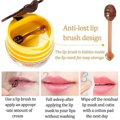 🎁Last Day Buy 1 Get 1 Free🔥Bee Lip Balm Honey Pot 🍯 | Nourish with Natural Beeswax & Honey 🐝 - A Sweet Little Gift Idea