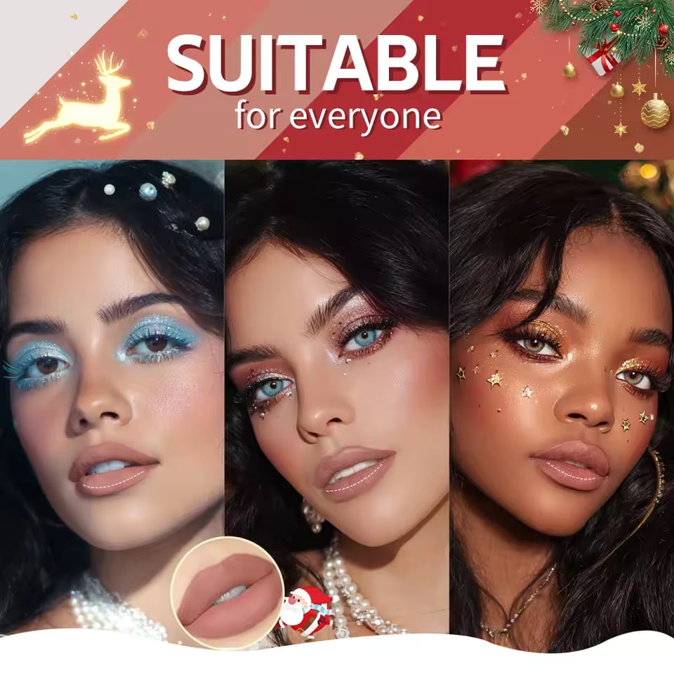 💄✨ Christmas Lip Gloss Set – 6 Colors