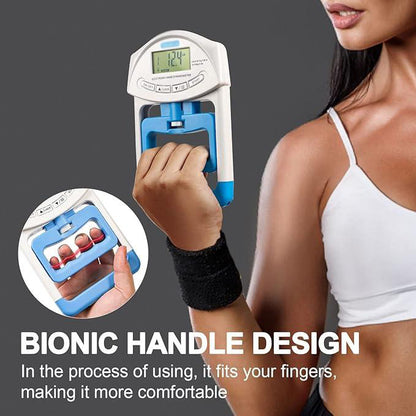 Hand Dynamometer Grip Strength Tester – 198 lbs/90 kg Digital Hand Strength Trainer