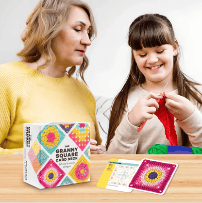 🧶✨The Granny Square Card Deck  – 50 Crochet Patterns