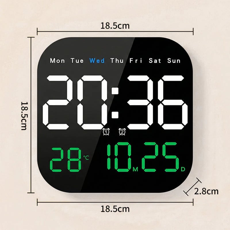 ✨Modern LED Digital Alarm Clock with Temperature Display