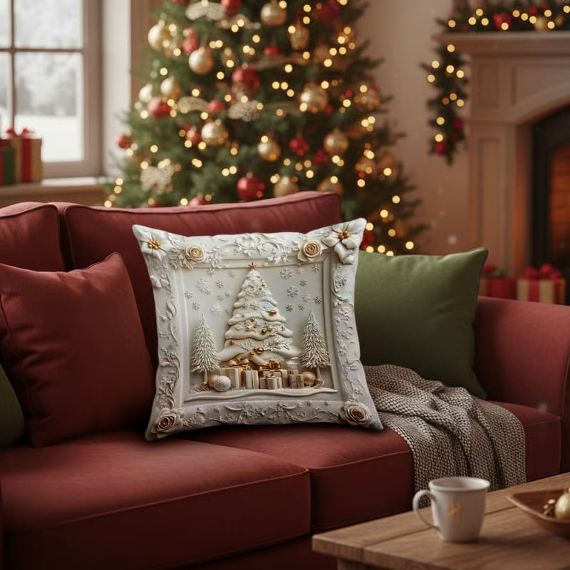 Christmas Themed Cushion Cover