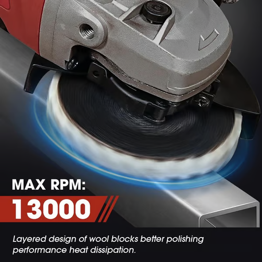 🛠️ Premium Wool Felt Polishing Flap Disc for Angle Grinders