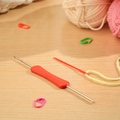 🎁 Hand-Knitted Rose Blanket DIY Kit & Ready-Made Gift