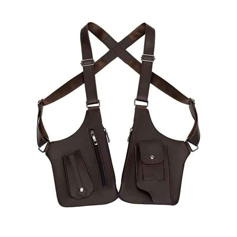 🔥Last Day 48% OFF-Premium Leather Adjustable Underarm Shoulder Bag for Men