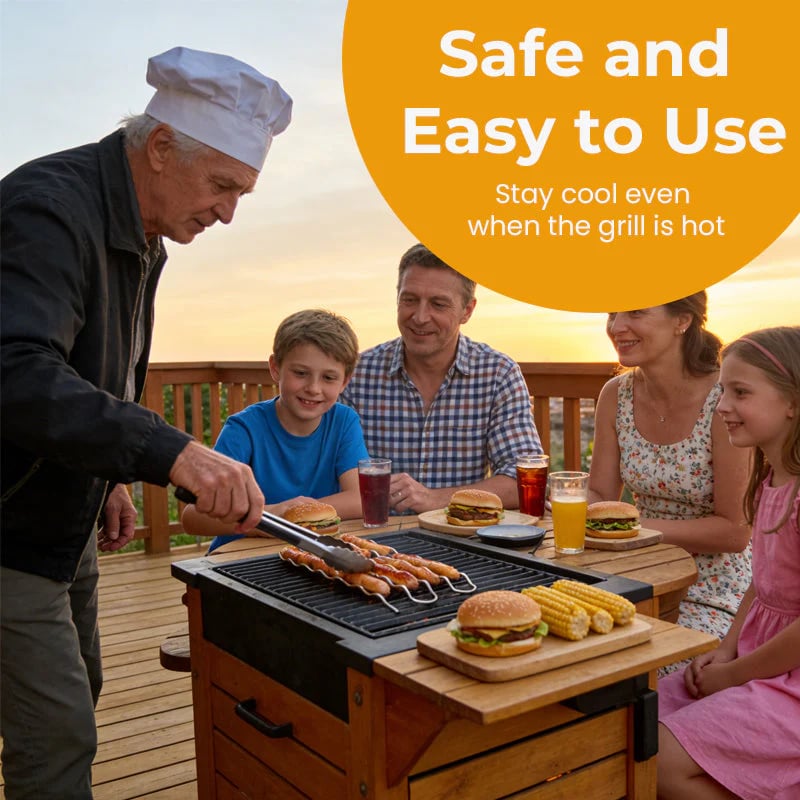 Grill Master Sausage Roller Rack — Perfect Hot Dogs Every Time!