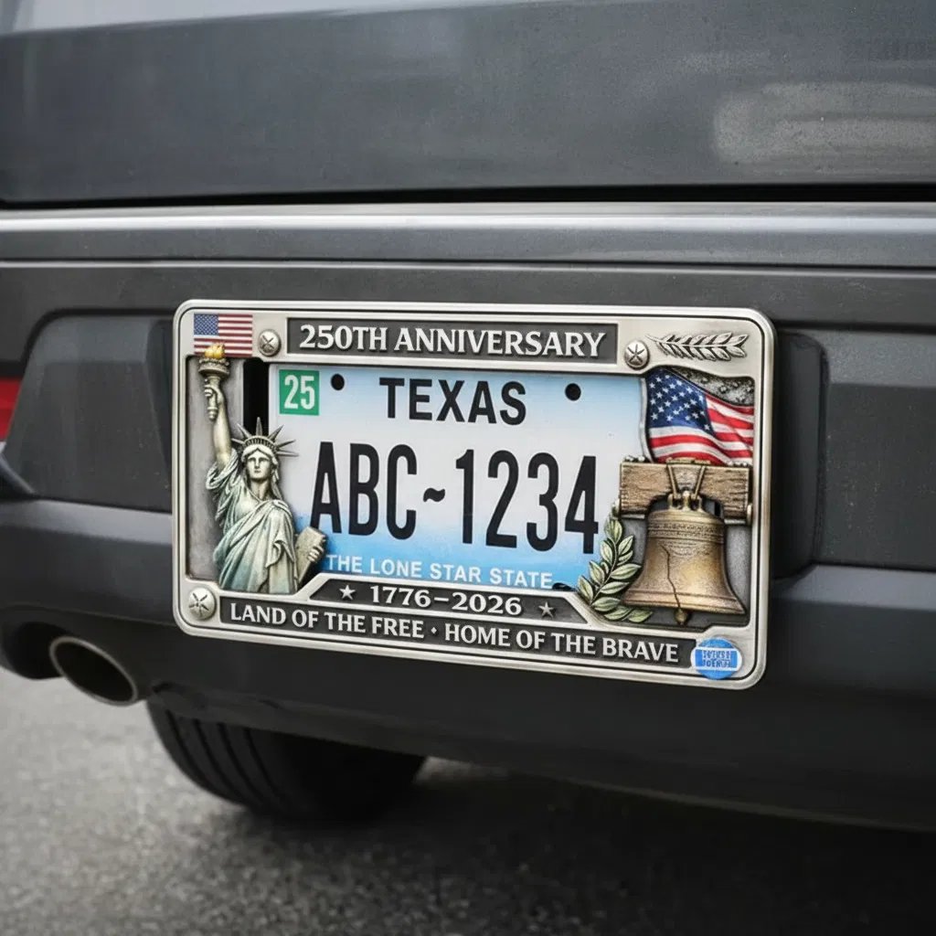 🦅🇺🇸 250th Anniversary Commemorative License Plate Frame