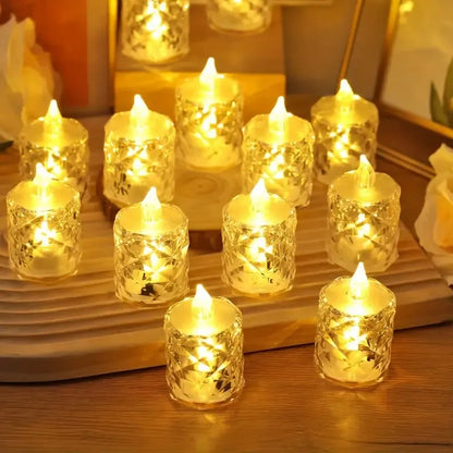 Flammenloses Kristallkerzenlicht
