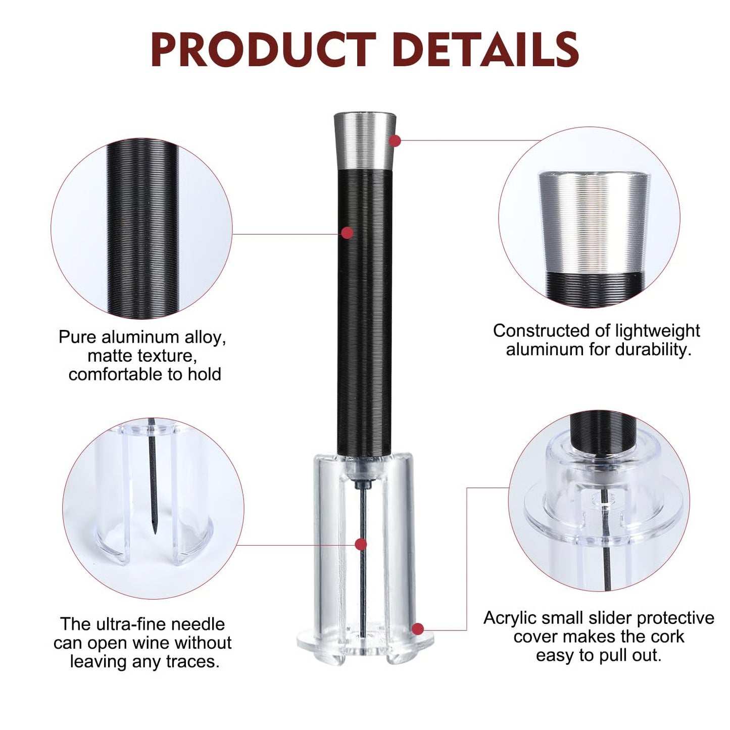 🔥Last Day 50% OFF--Air Pump Cork Remover Wine Bottle Opener Set