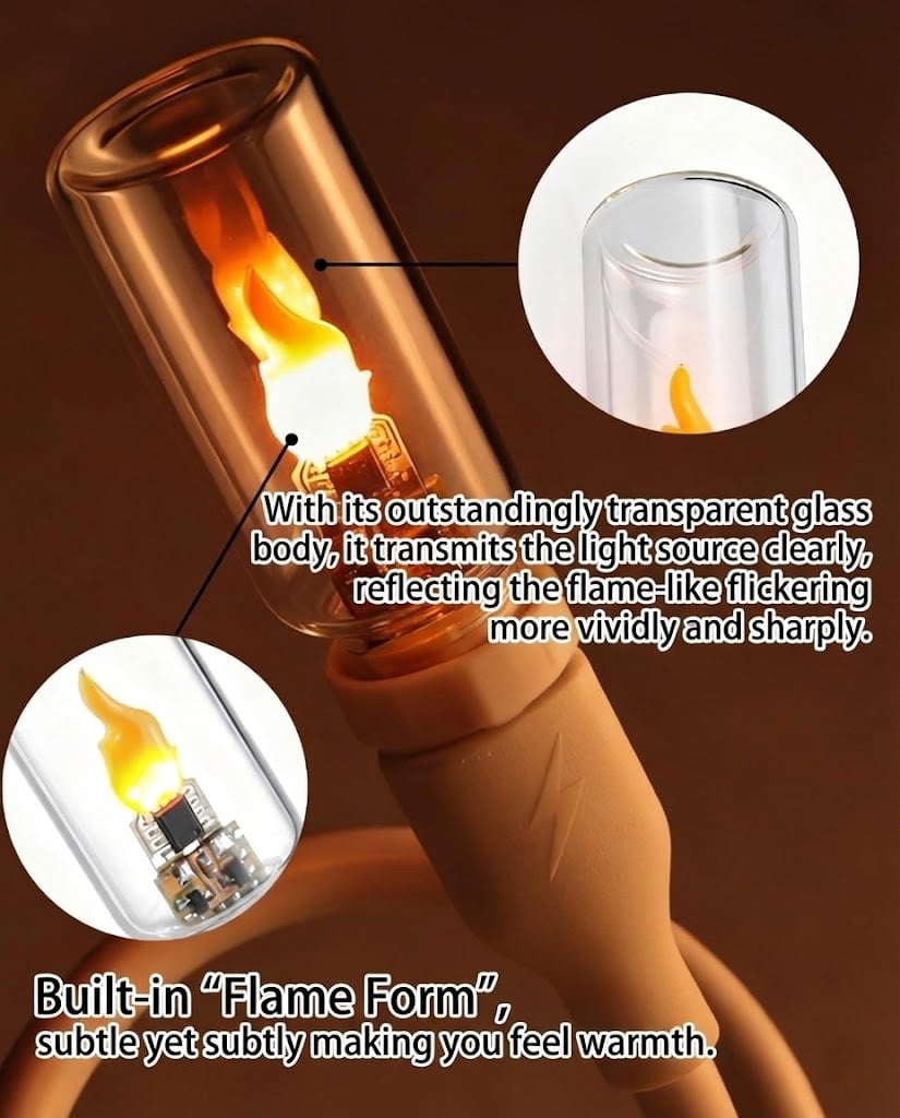USB Flame Ambiance Light