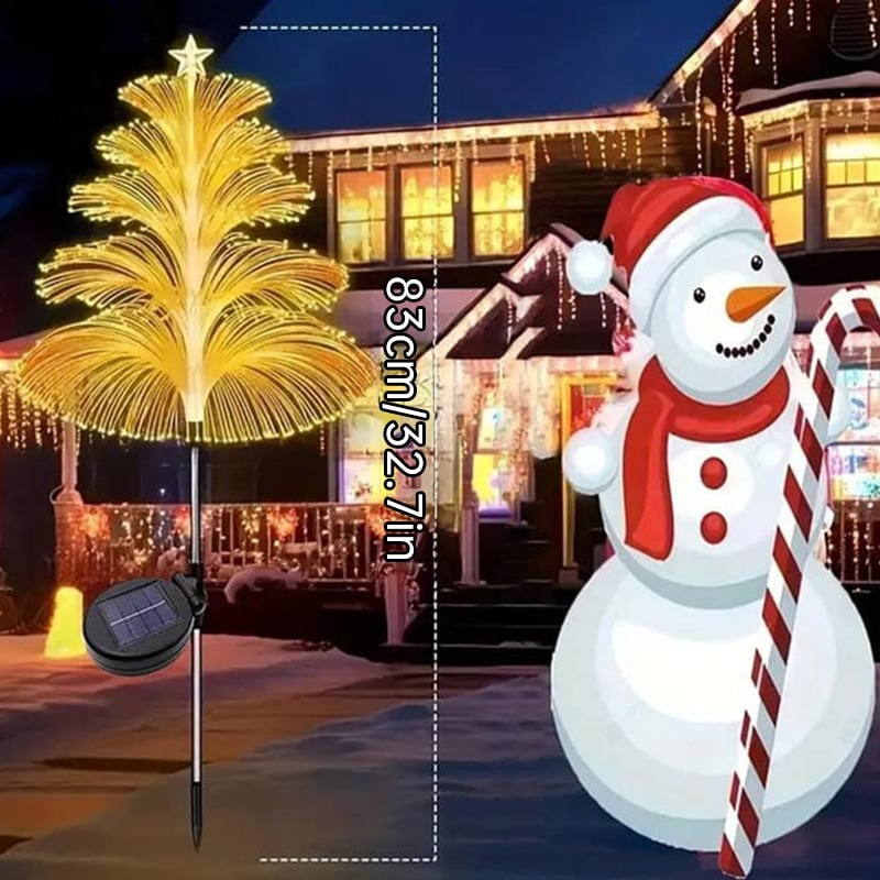 Solar-Weihnachtsbaumbeleuchtung mit 7 Farbverläufen und wechselnden Farben🎄