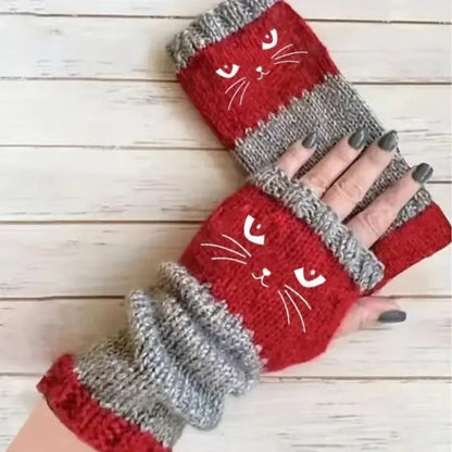 💥Buy 2 Get 1 Free — Cute Women’s Knitted Cat Gloves🐱
