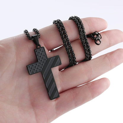 🏆Flash Sale⚡ 50K+ SOLD! Almost Gone-💥🎉✨Flag Cross Necklace, Best Gifts