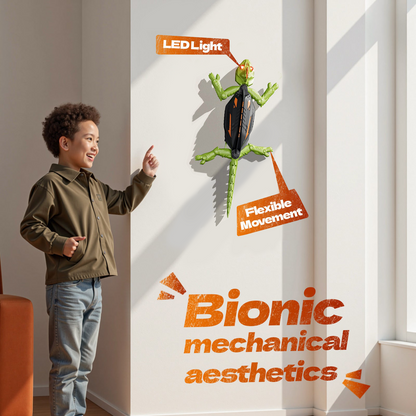 🔥Wall Crawler Gecko - LED RC Toy for Indoor Family Fun & Prank Gifts