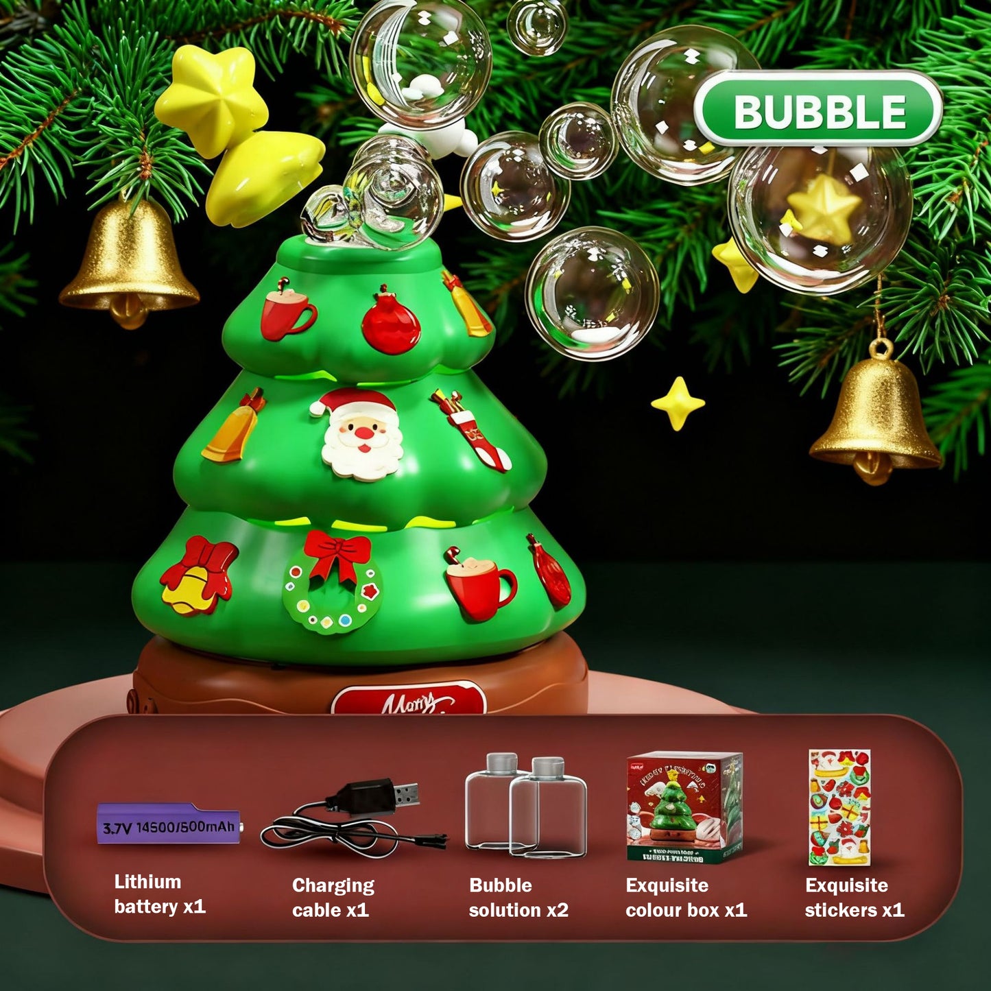 Christmas Tree Bubble Machine🎄