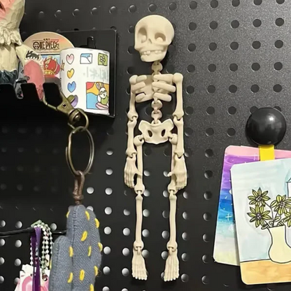 🦴 3D Printed Magnetic Skeleton Figurine – Vintage Desk Toy & Fridge Decor