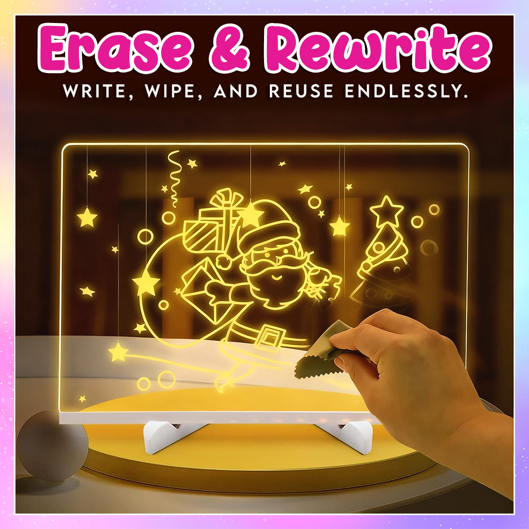 🎁Creative Rewritable Acrylic LED Message Board 🎨