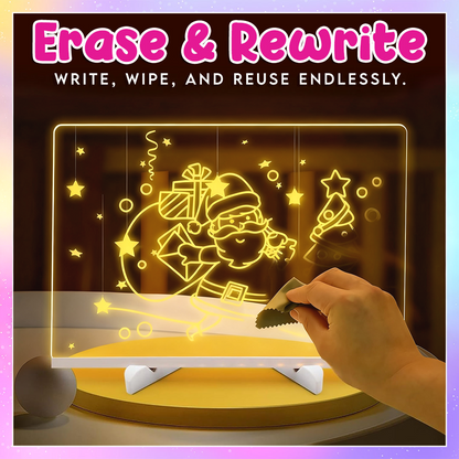 🎁Creative Rewritable Acrylic LED Message Board 🎨